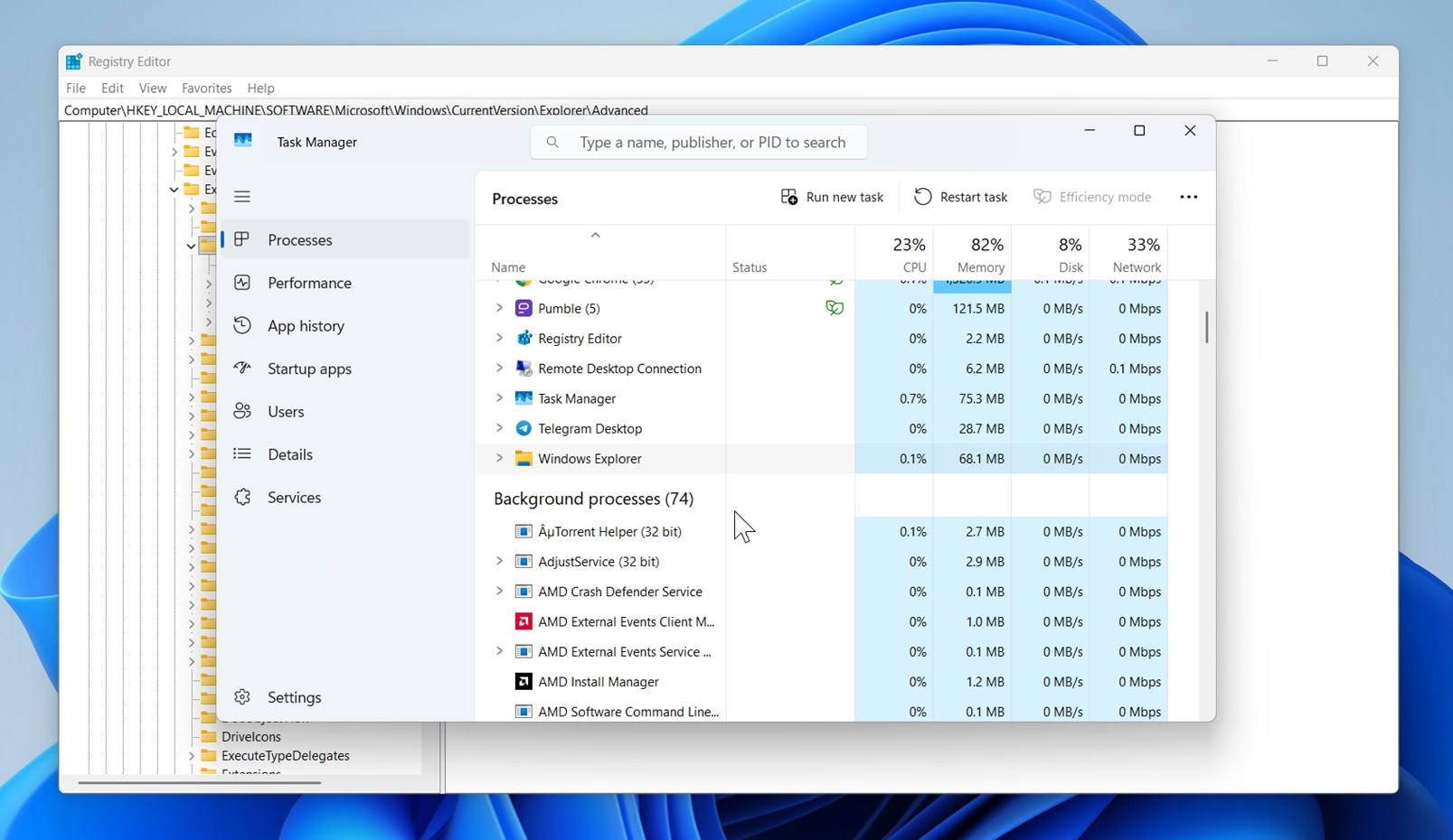 Restart Windows Explorer