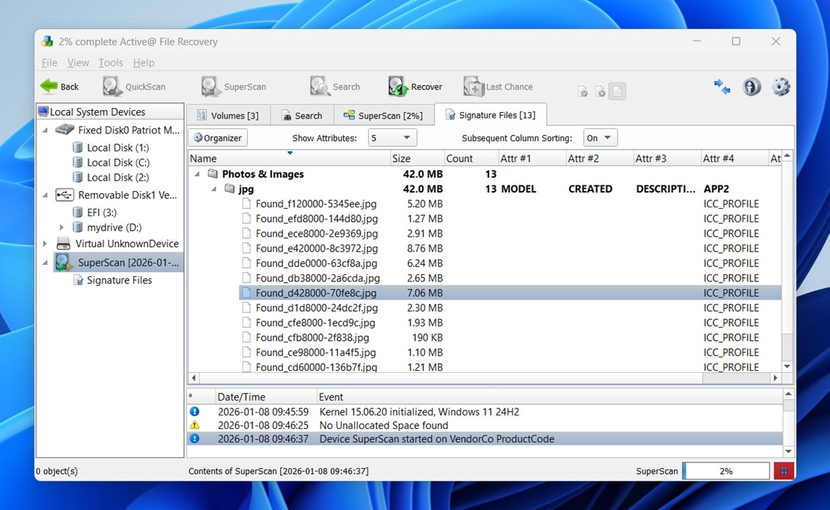Active File Recovery