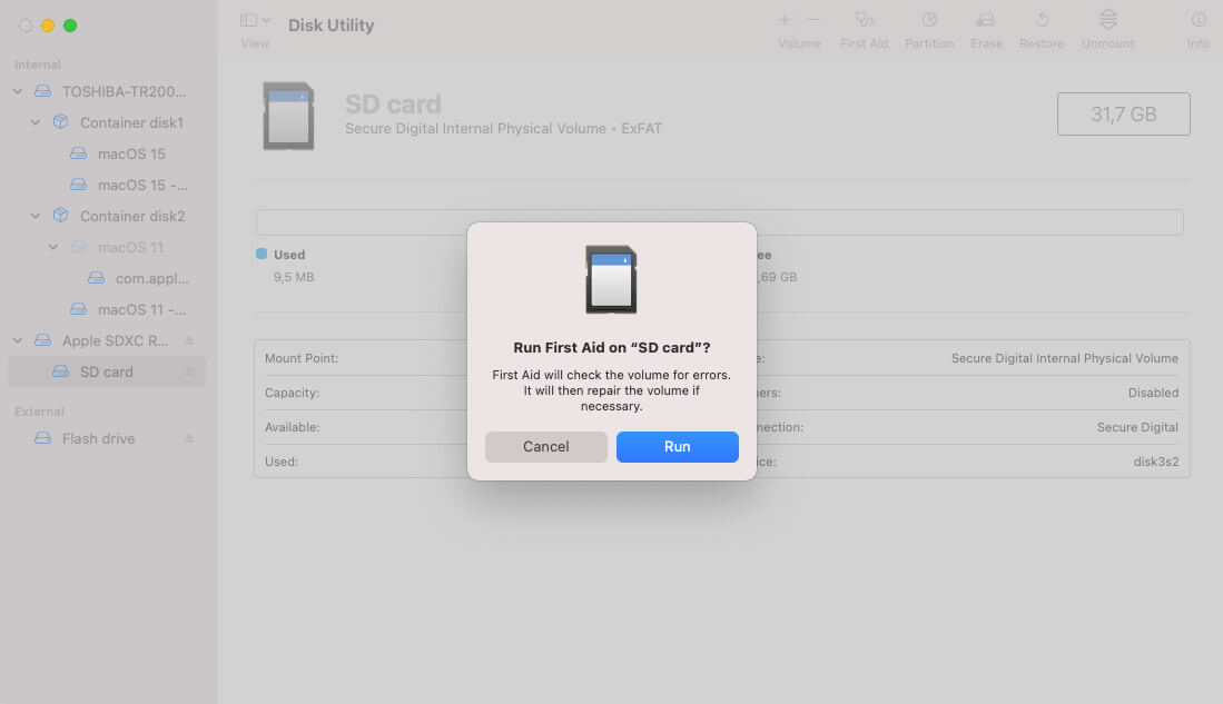 best program for getting information from corrupted sd card mac