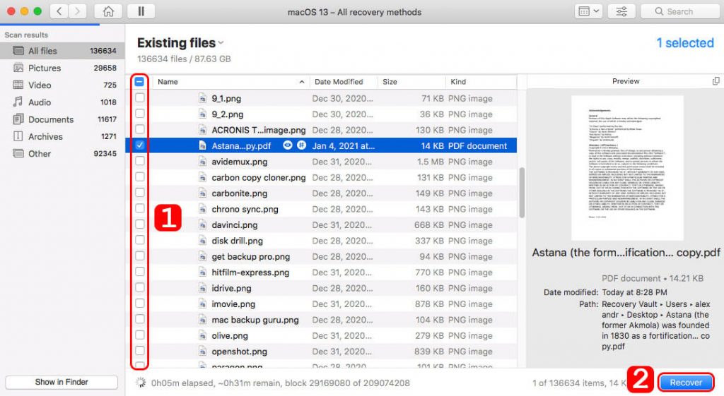 recover deleted note on mac