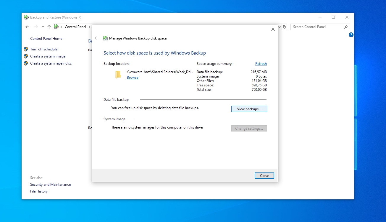 You can gain back some storage space by deleting older backups.