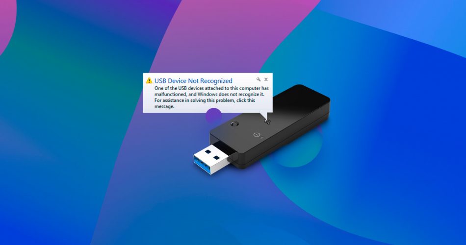 the last usb device malfunctioned