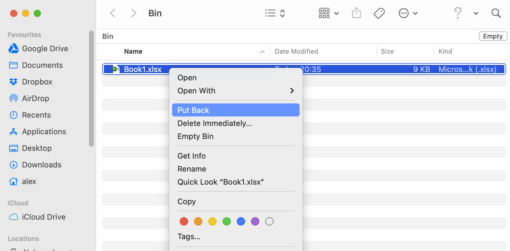 open excel for mac autosave files