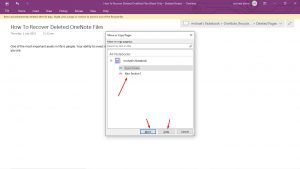 recover deleted notebook onenote