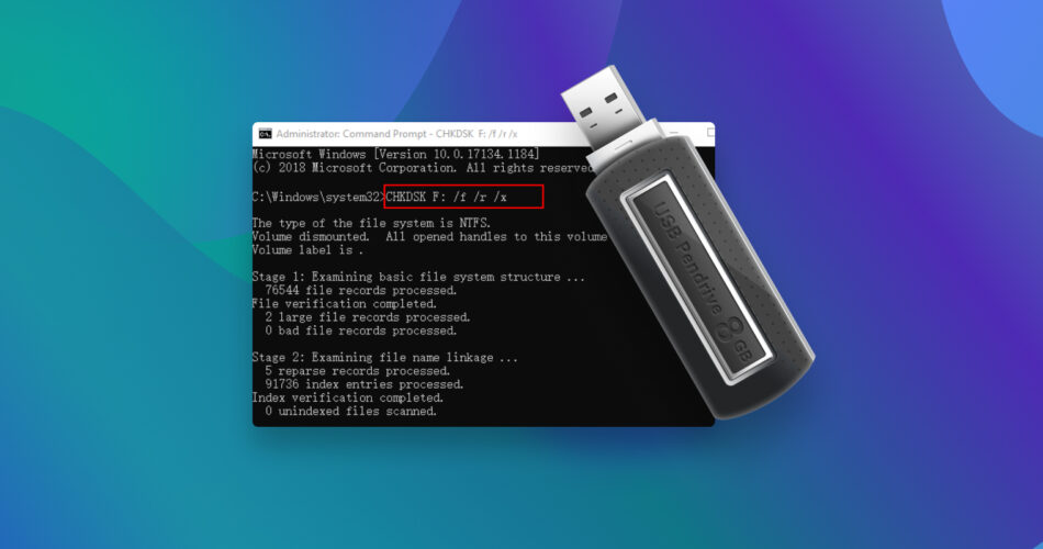 highlighted files in usb drive