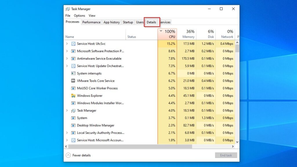 How to Fix a 100% Disk Usage on Windows 10