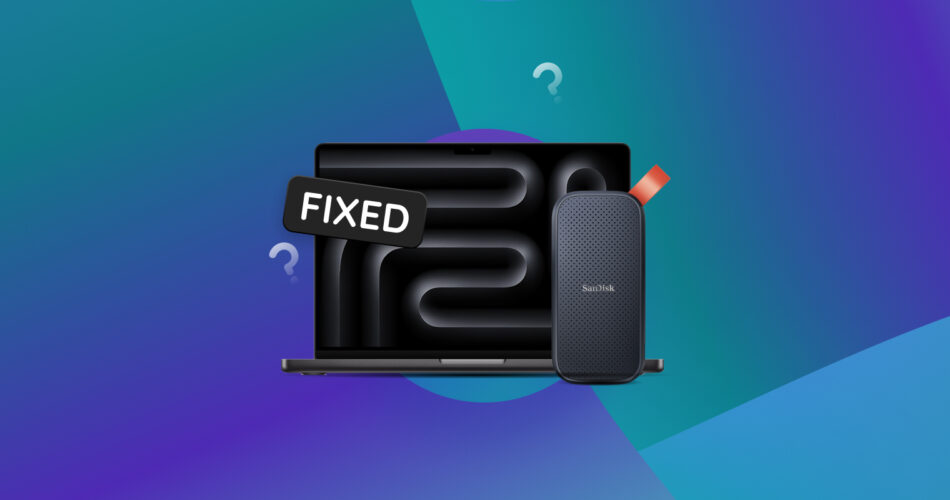 Fix SanDisk Portable SSD Not Detected by Mac