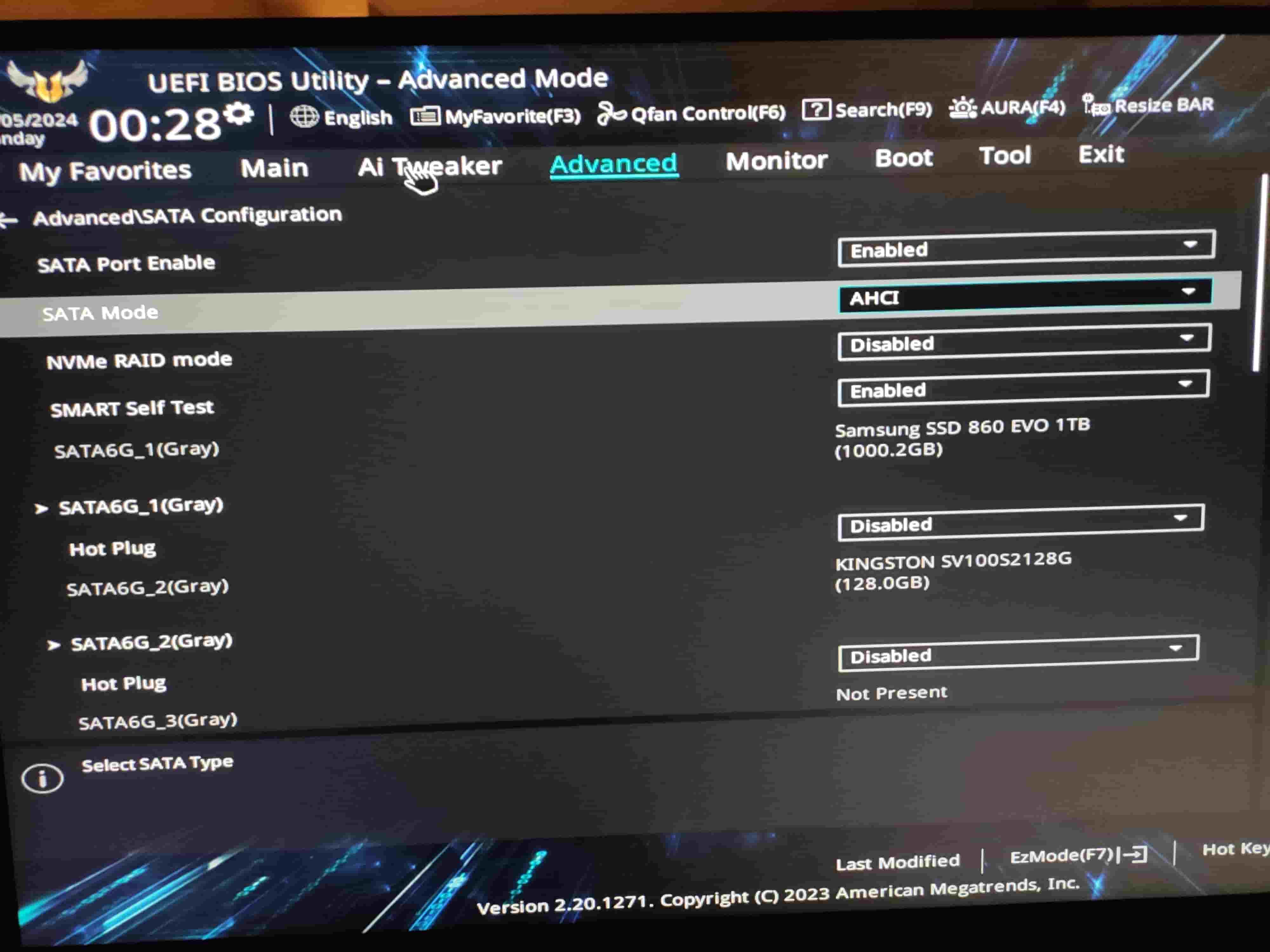 UEFI SATA Mode