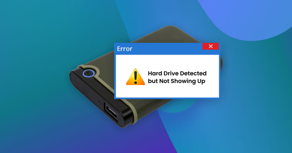 External Hard Drive Detected but Not Showing Up