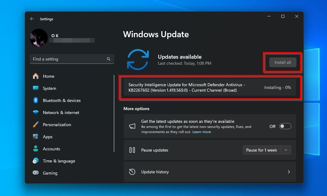 Windows Update Select All Available Updates