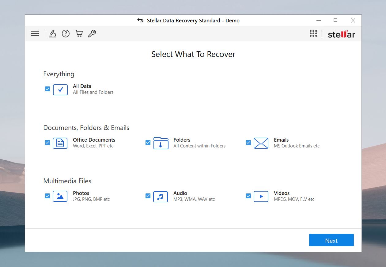 Stellar Data Recovery