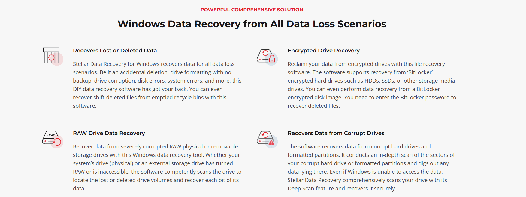 Stellar Data Recovery recovery capabilities