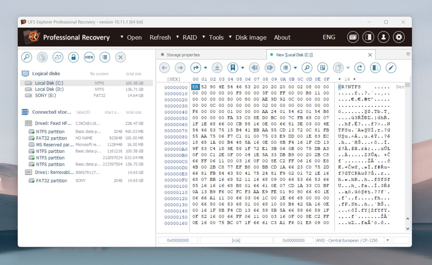 UFS Explorer - Low-level data analysis 