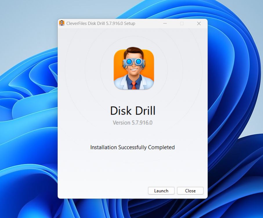 Launch Disk Drill