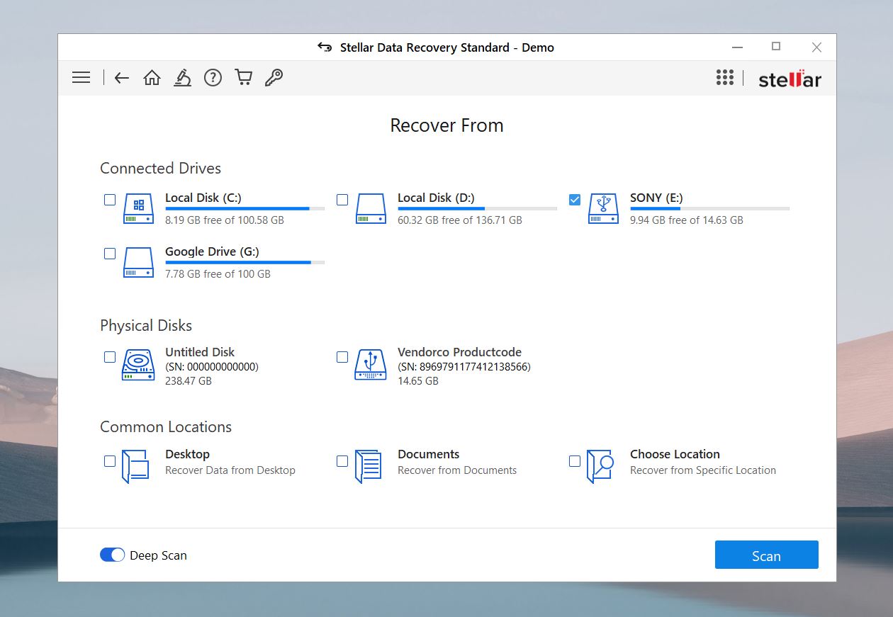 Stellar Data Recovery