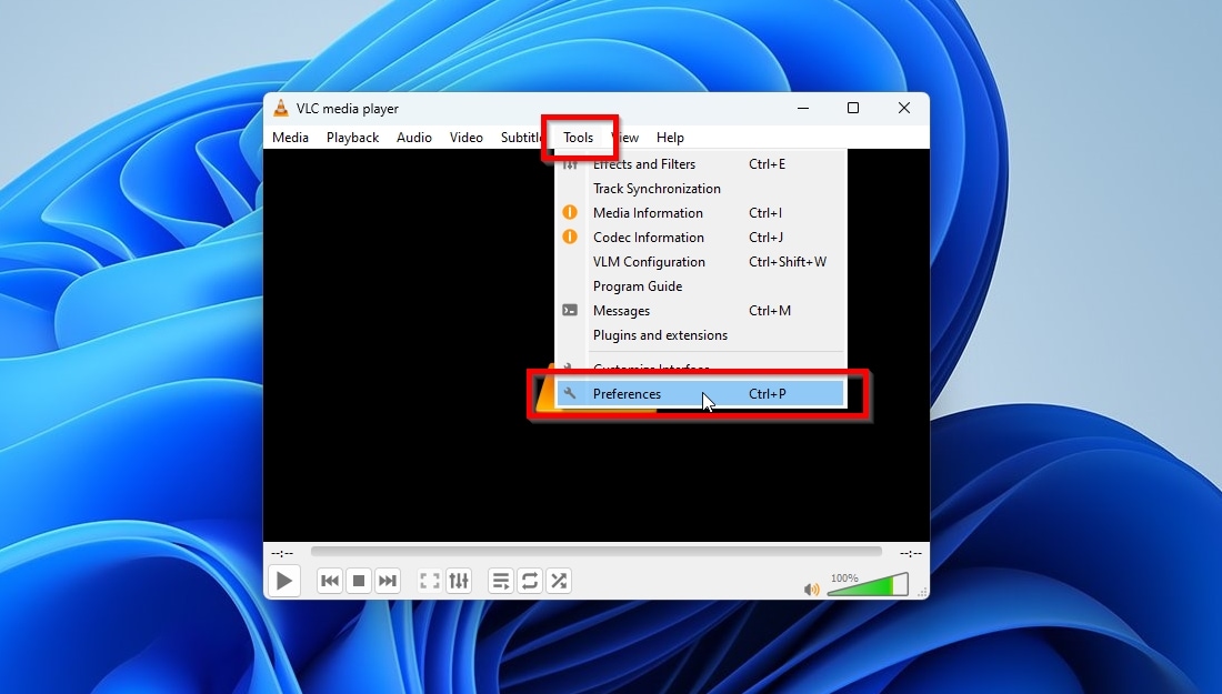 VLC Player Tools Preferences