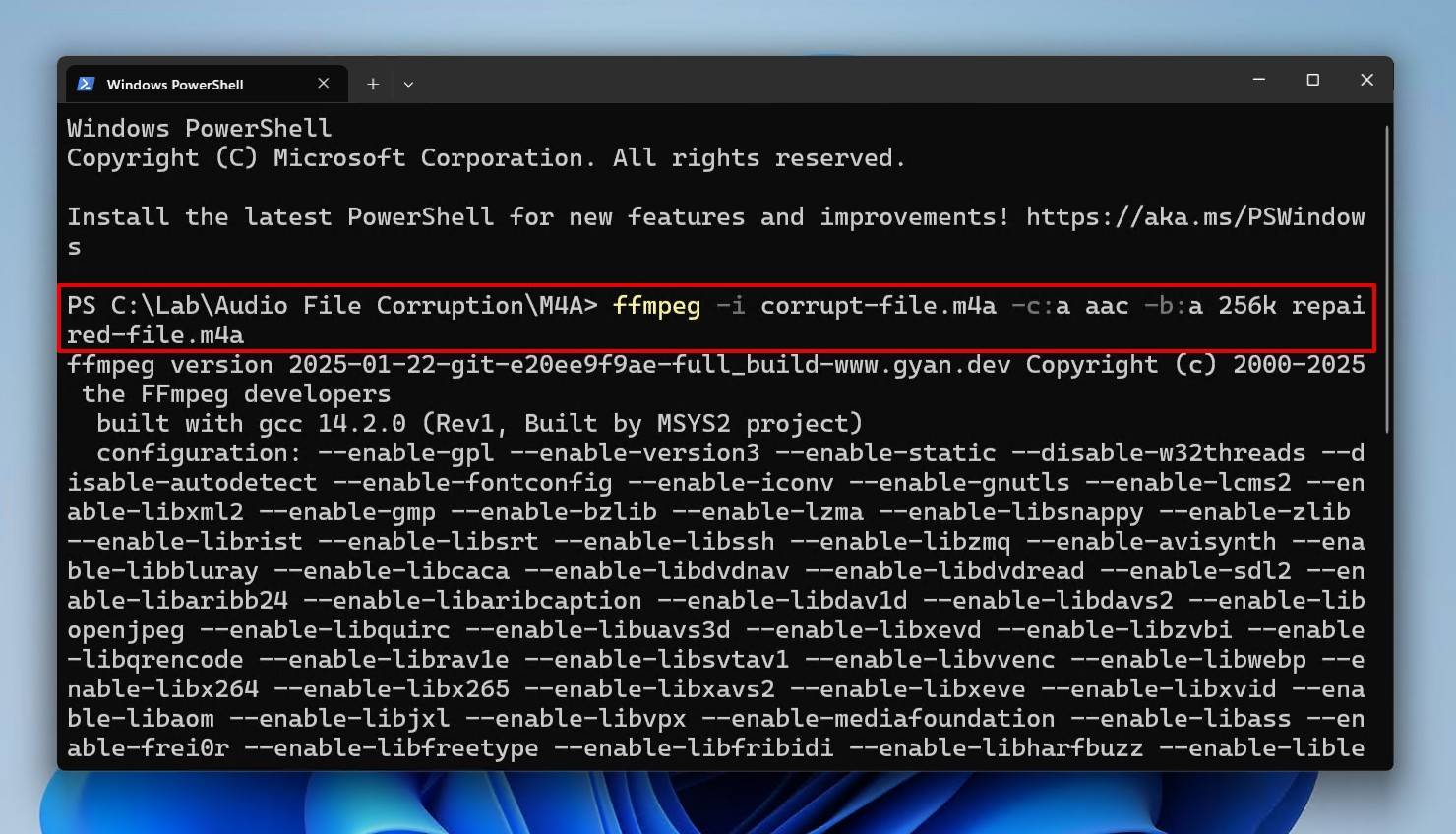 Re-encoding with FFmpeg.