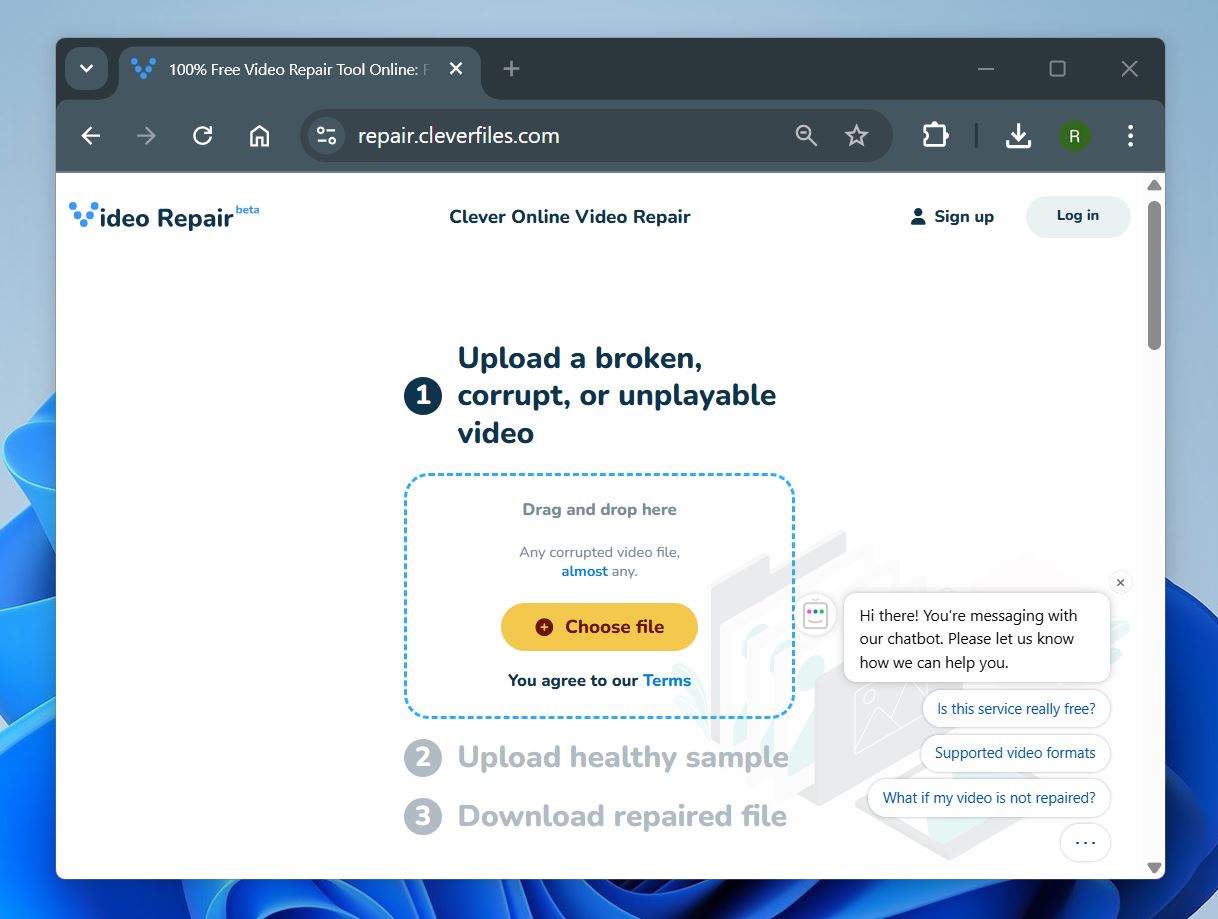 Clever Online Video Repair