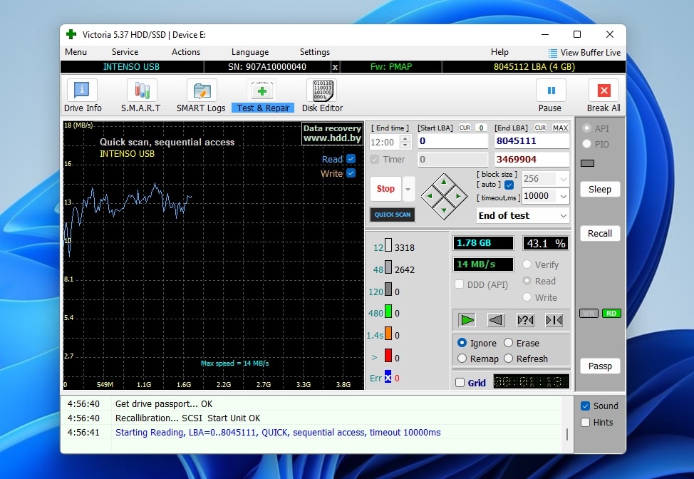 Victoria main interface