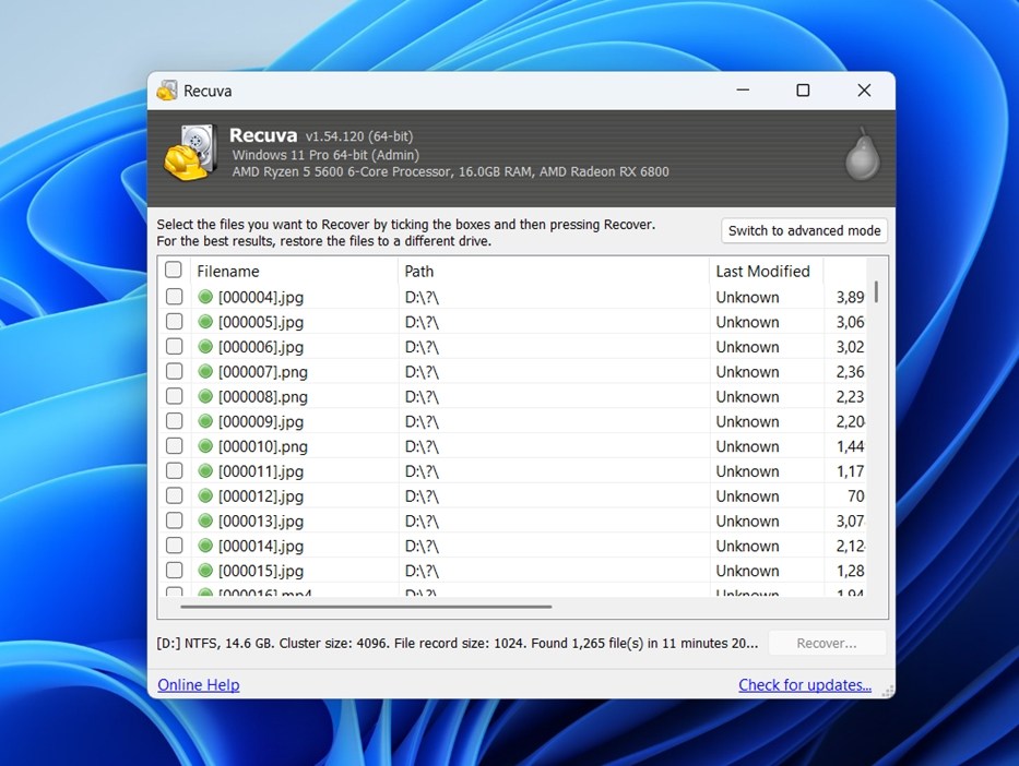 Pick the ones you want