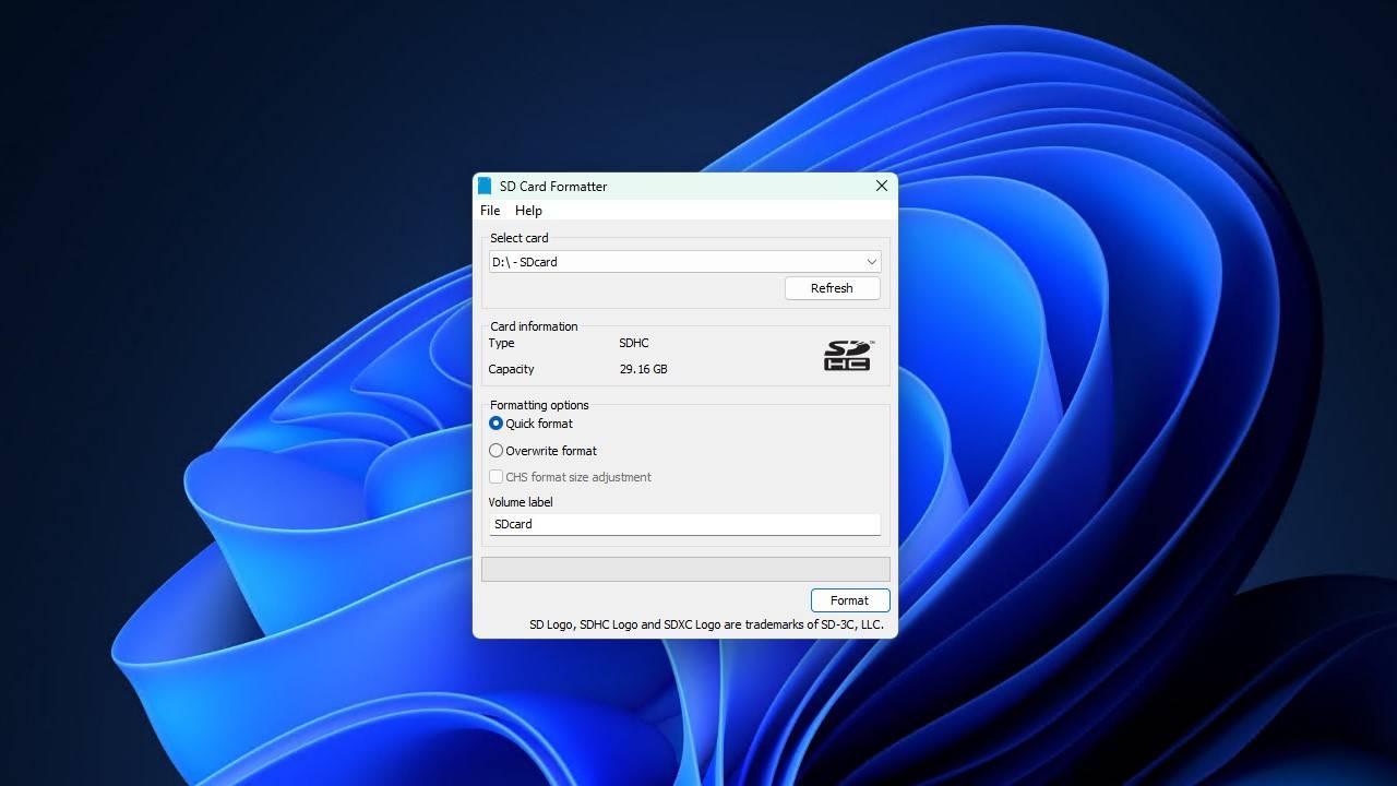 SD Card Formatter